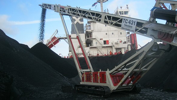 TCL stockpiling coal